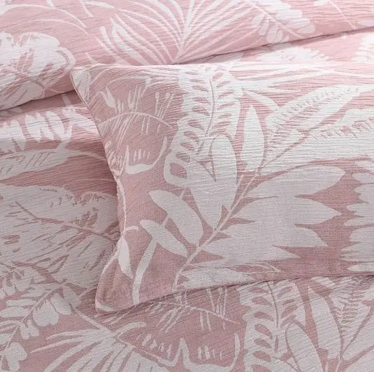 Palm Tree Clay Jacquard Quilt Cover Set by Renee Taylor