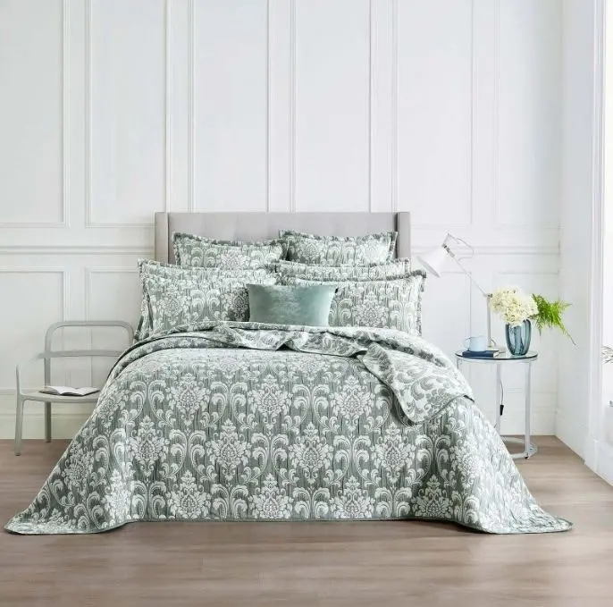 Tahlia Jade Jacquard Coverlet Set