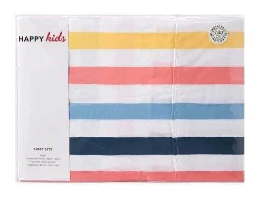 Seaside Printed Microfibre Sheet Sets by Happy Kids