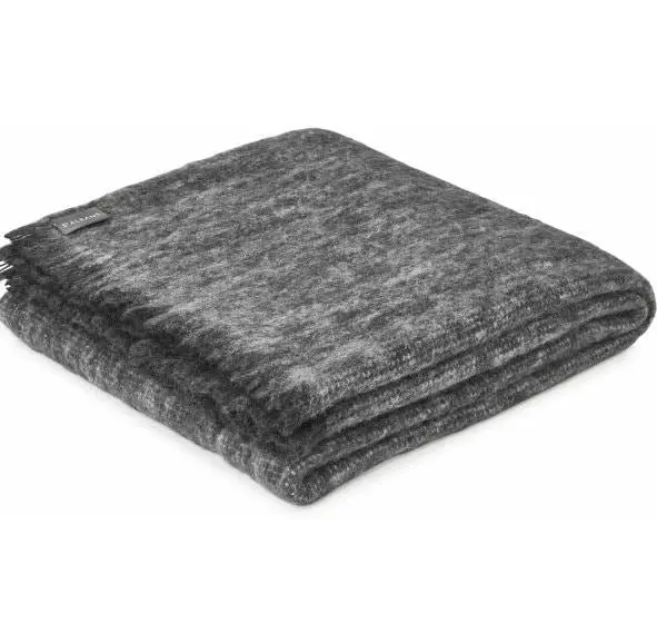 Pepper Alpaca Throw Rug by St Albans