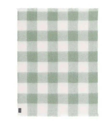 Eden Mohair Check Knee Throw Rug by St Albans