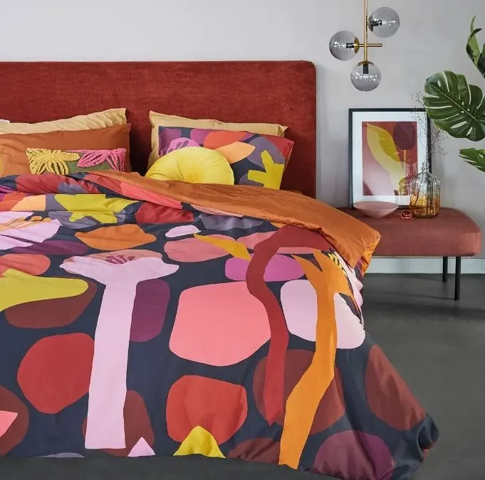 Candy Multi Cotton Sateen Quilt Cover Sets by Bedding House