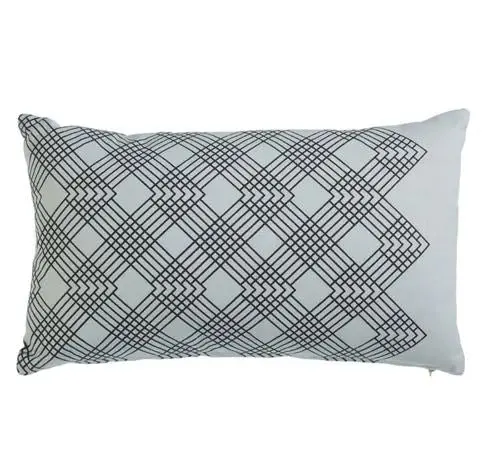 Valence Grey Cotton Cushions by Bedding House