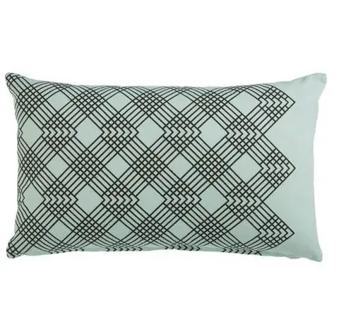 Valence Mint Green Cotton Cushions by Bedding House