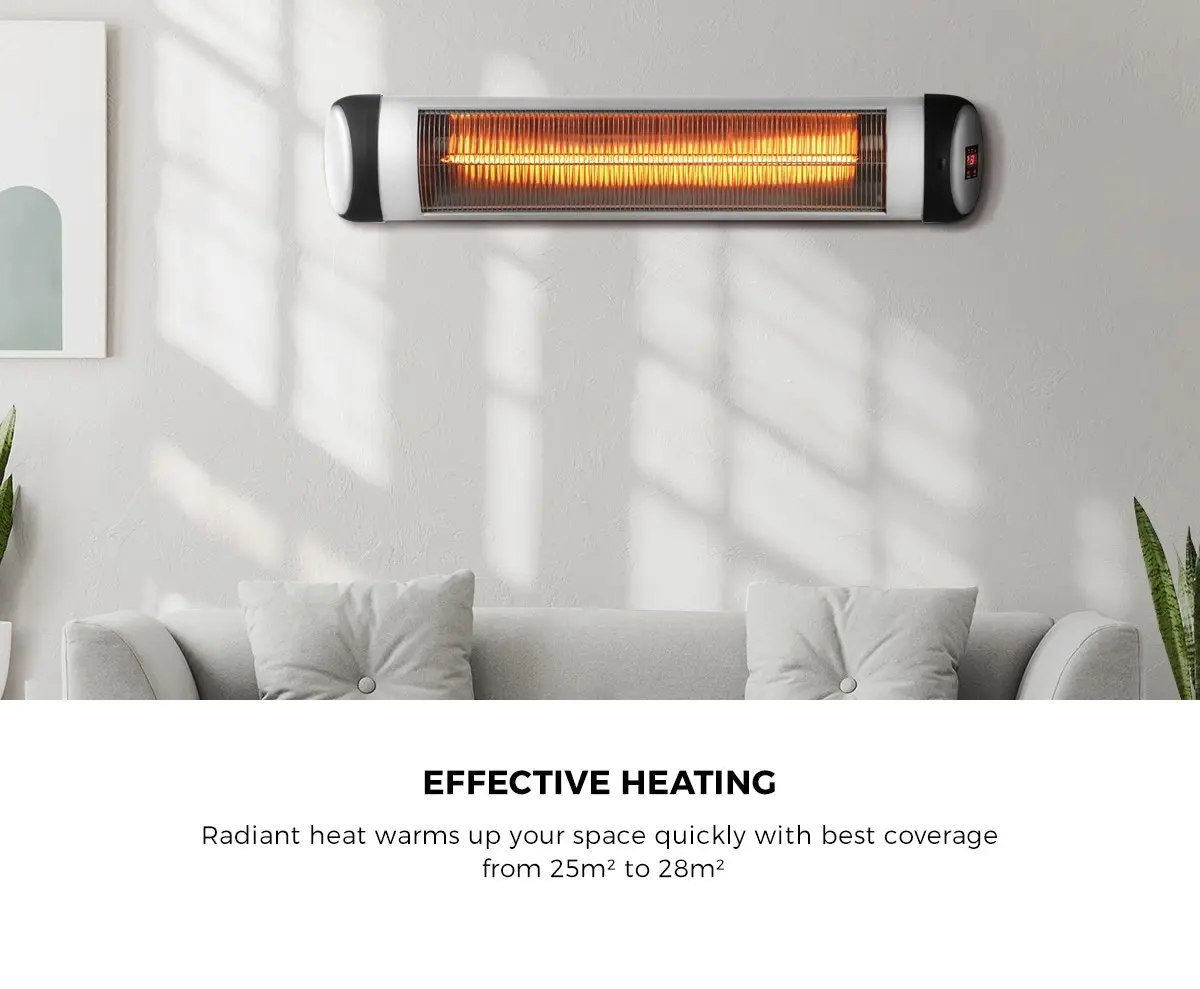 Vevare Electric Strip Infrared Heater Radiant 2500W Patio Space Heaters Intdoor