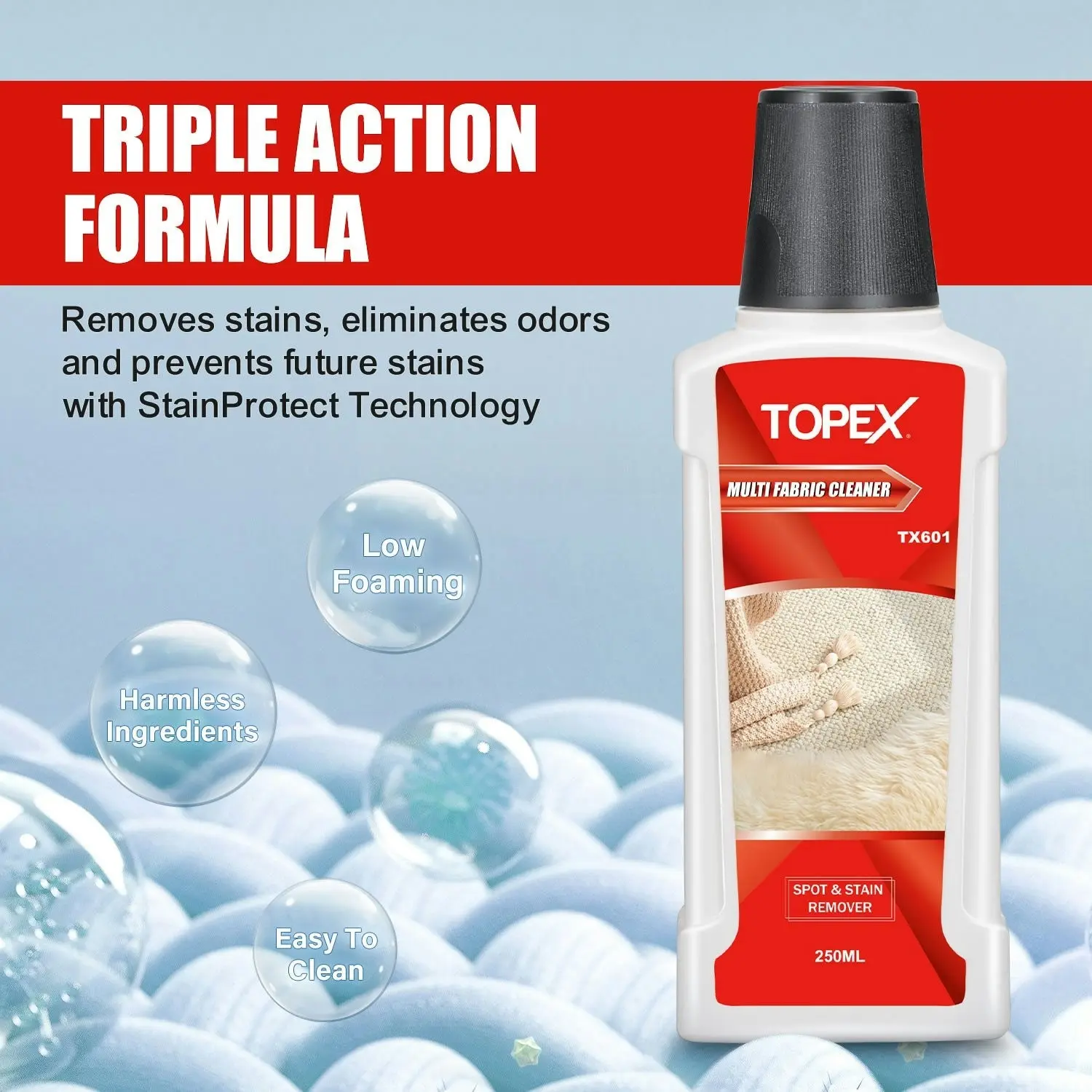 Topex Carpet and Upholstery Spot Cleaner Professional Stain Remover SpotWasher