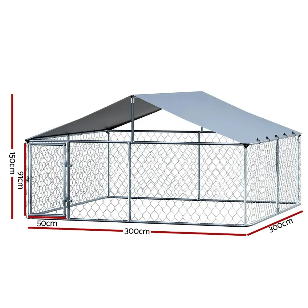 i.Pet Dog Kennel Large House XXL Pet Run Cage Puppy Outdoor Enclosure With Roof