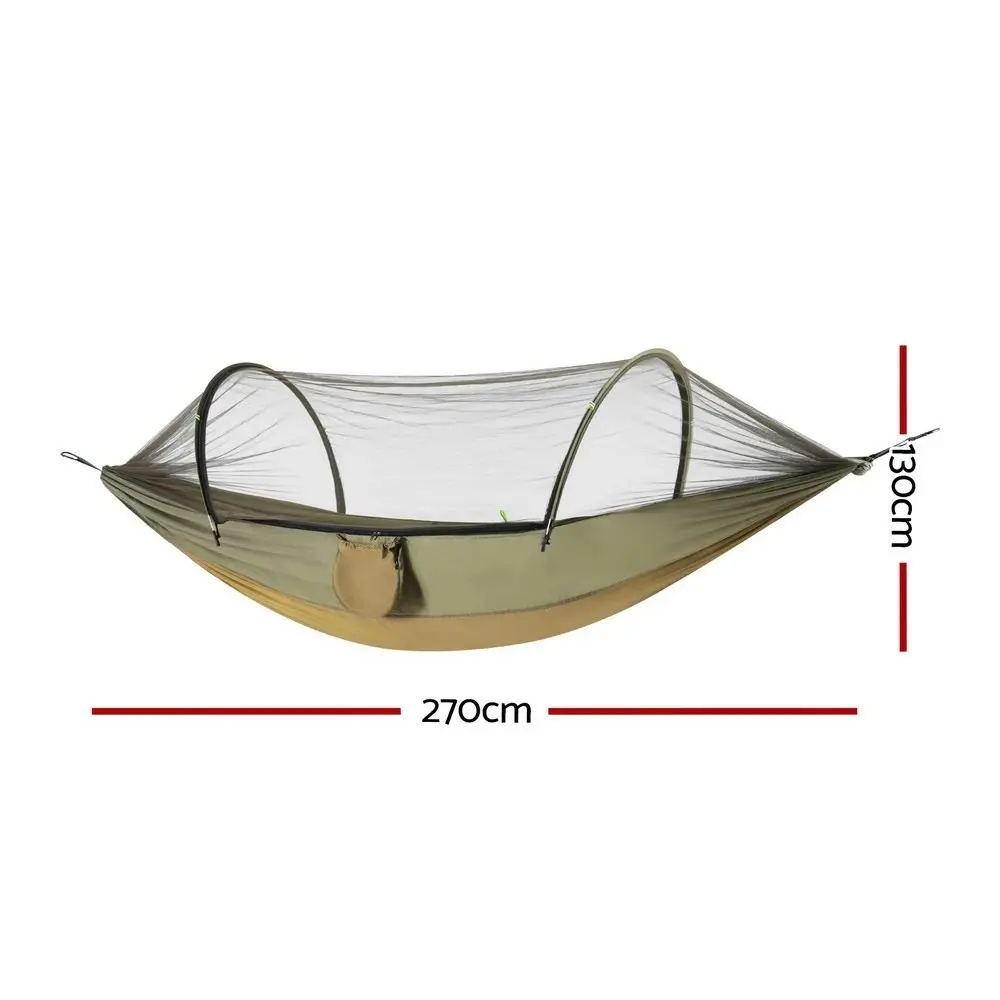 Gardeon Hammock Bed Outdoor Camping Mosquito Net Green