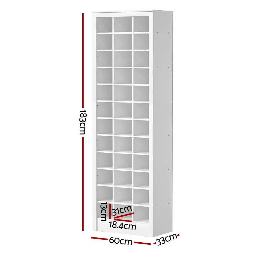 Artiss Shoe Rack 12-tier 36 Pairs Storage White