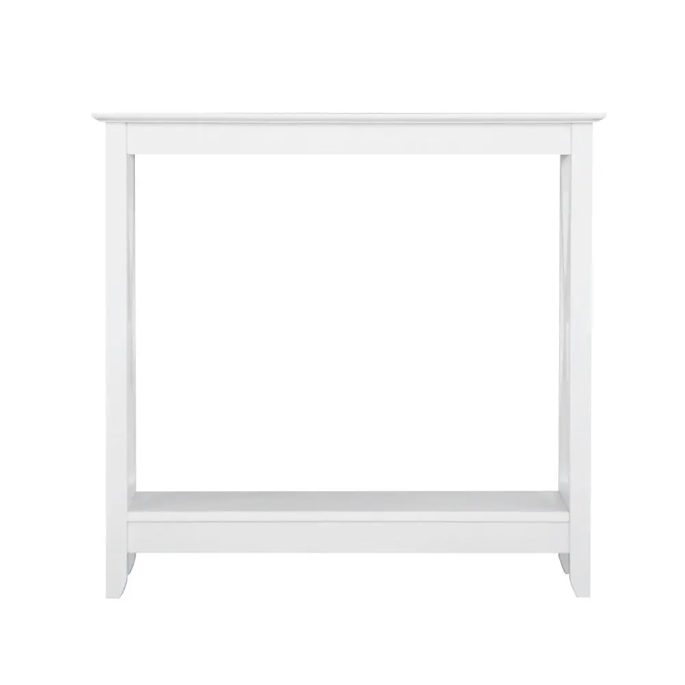 Maestro Furniture Isnelda Modern Stylish Wooden Hallway Console Hall Table Desk - White