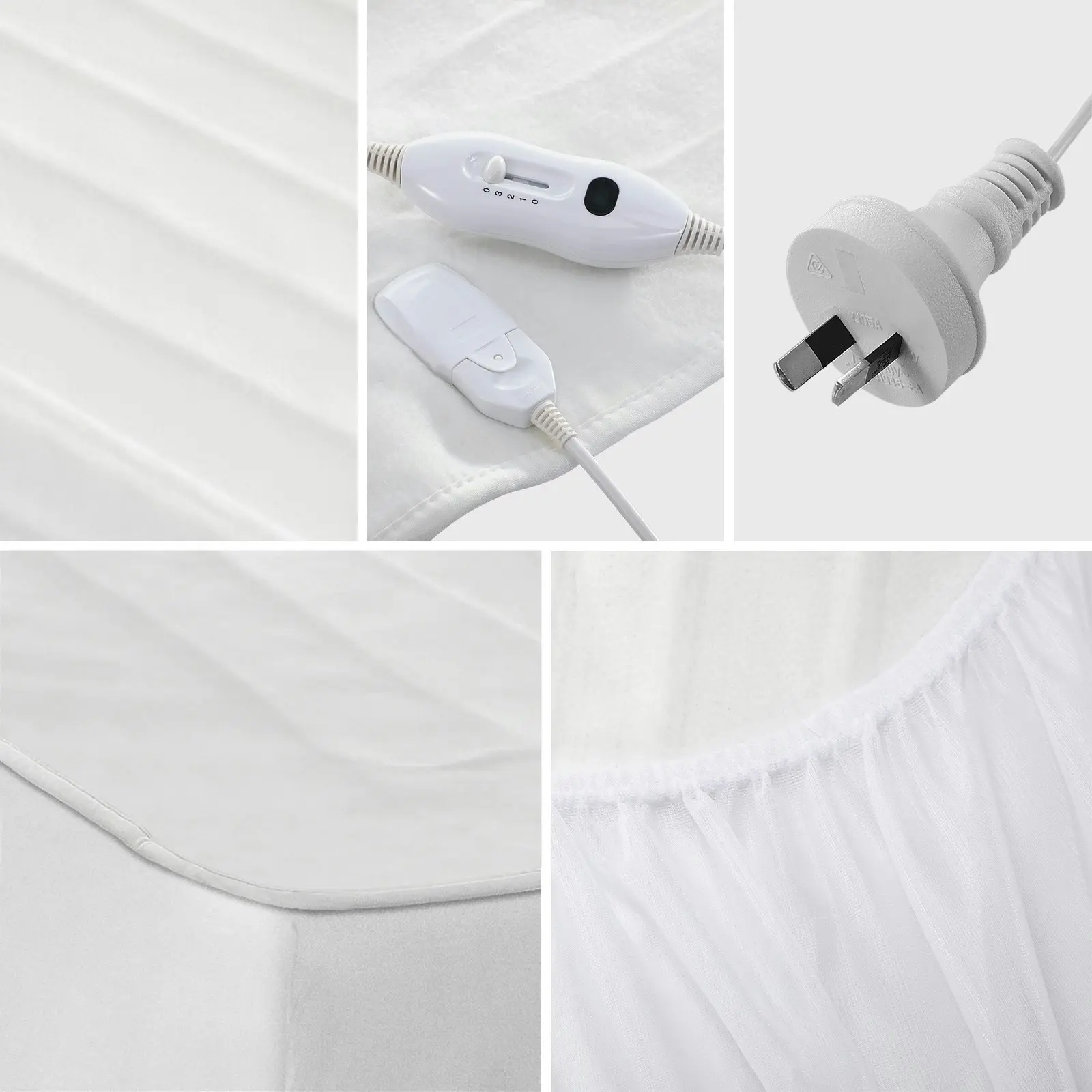 Bedra Electric Blanket Fully Fitted Polyester Heated Underlay King Single