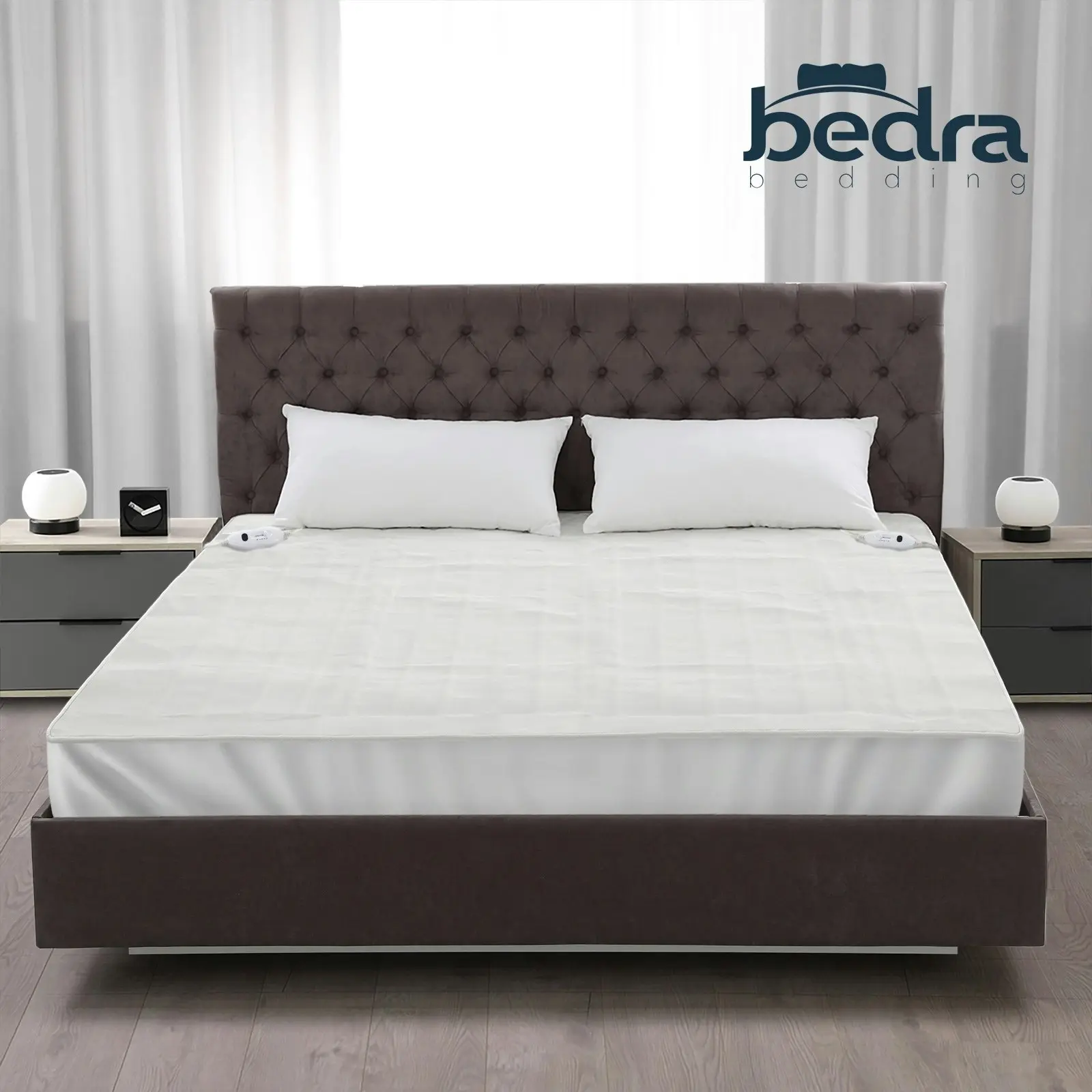 Bedra Electric Blanket Fully Fitted Polyester Winter Heated Underlay Queen