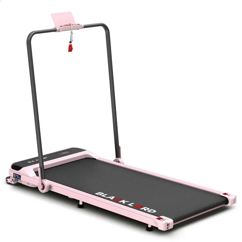 Black Lord Treadmill Electric Walking Pad Home Office Incline Foldable Pink