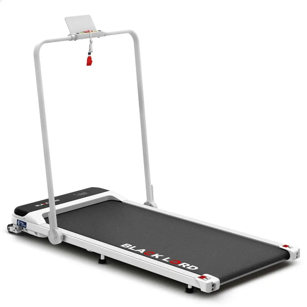 Black Lord Treadmill Electric Walking Pad Home Office Incline Foldable White