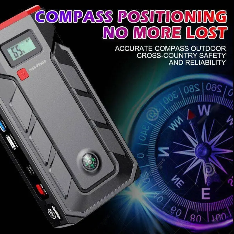 99900mAh Car Jump Starter Power Bank Pack Vehicle Charger Battery Engine Booster