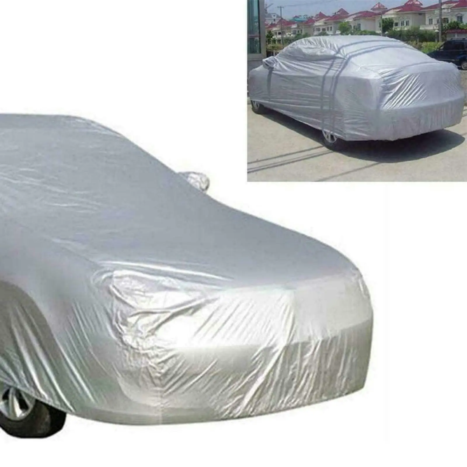 Universal Size Car Cover Waterproof Rain/UV/Dust Resistant Weather Proof - Extra Large