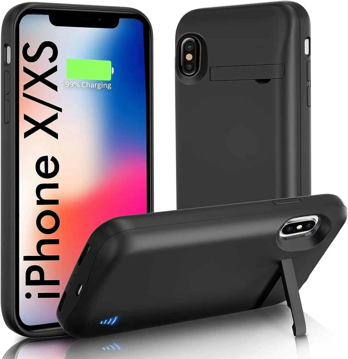 For iPhone XS Max Smart Battery Power Bank Charger Cover