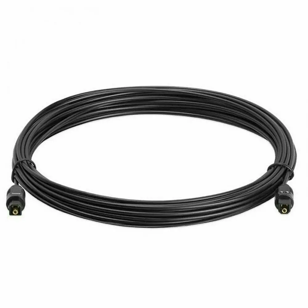 2M | Ultra-Premium Optical Fiber Digital Audio Cable Lead Cord To slink Black S/PDIF