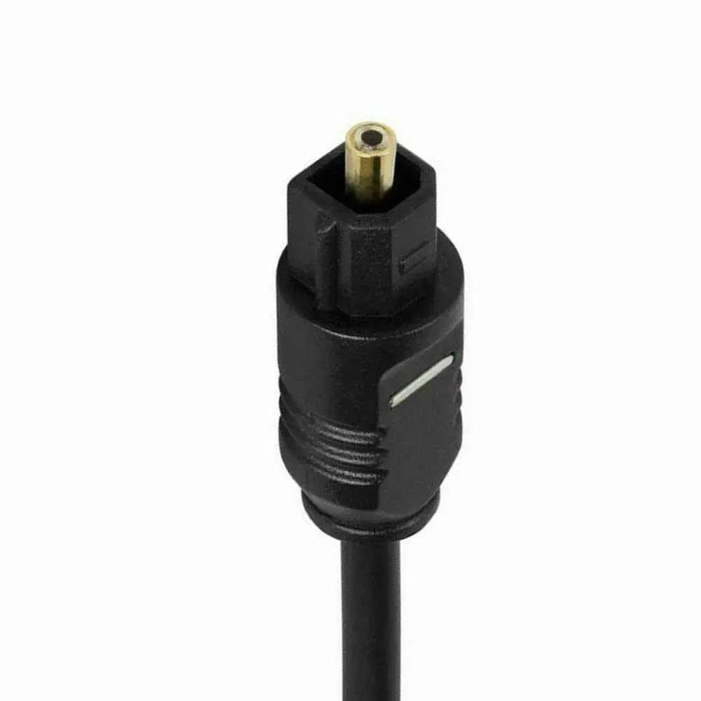 2M | Ultra-Premium Optical Fiber Digital Audio Cable Lead Cord To slink Black S/PDIF