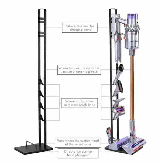 Freestanding Stick Vacuum Cleaner Stand Rack Holder For Dyson V6 V7 V8 V10 V11 V15