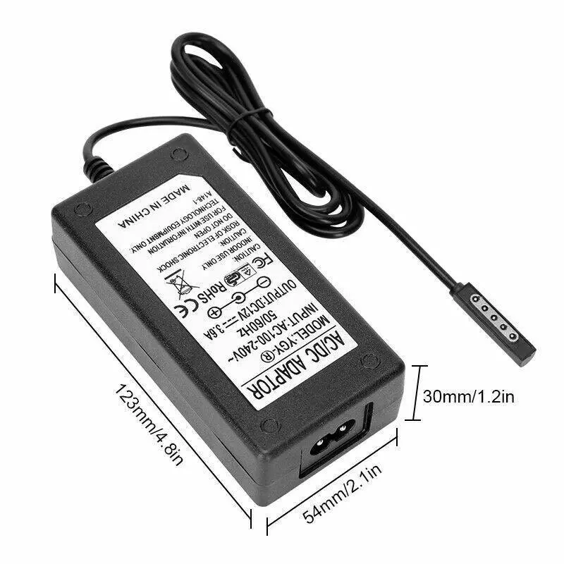 Microsoft Surface Pro 1 / 2 Compatible Fast Charger / Adapter