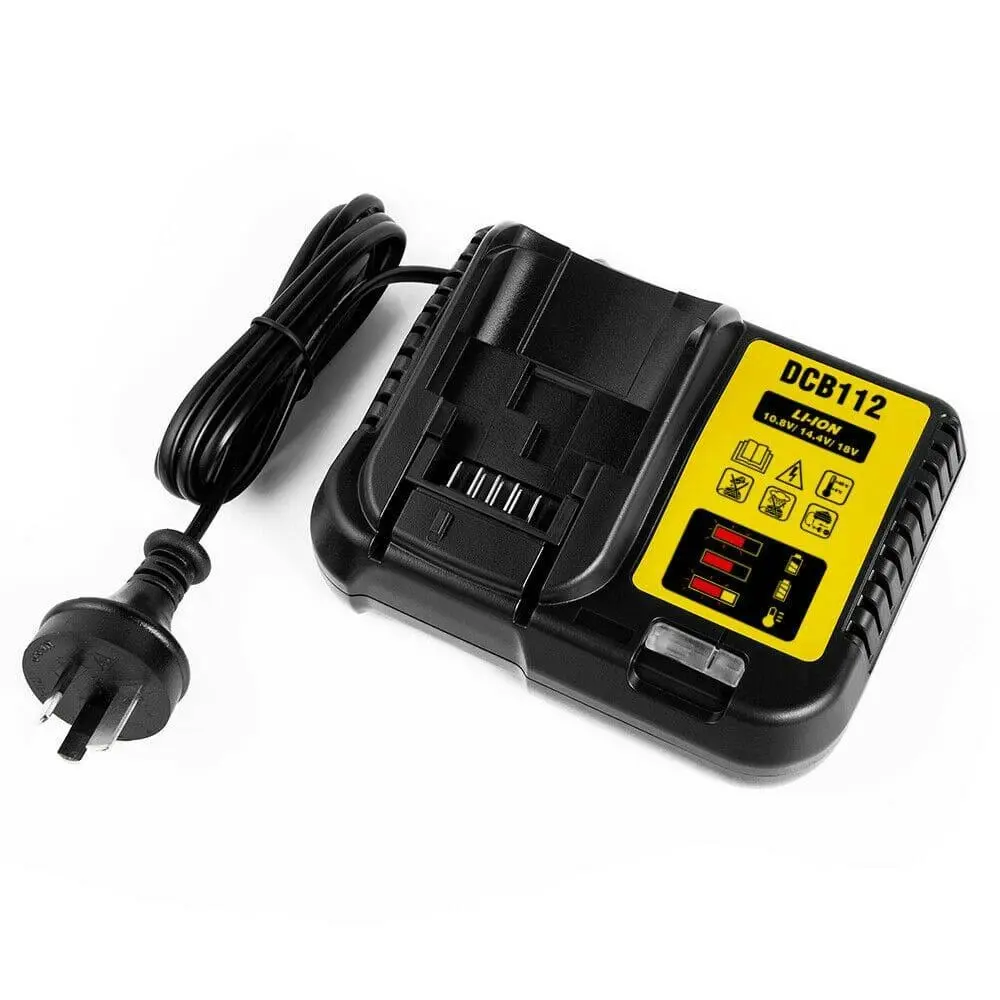 Battery Charger for Dewalt DCB105 DCB200 DCB120 DCB115 DCB112 10.8-18V Li-ion