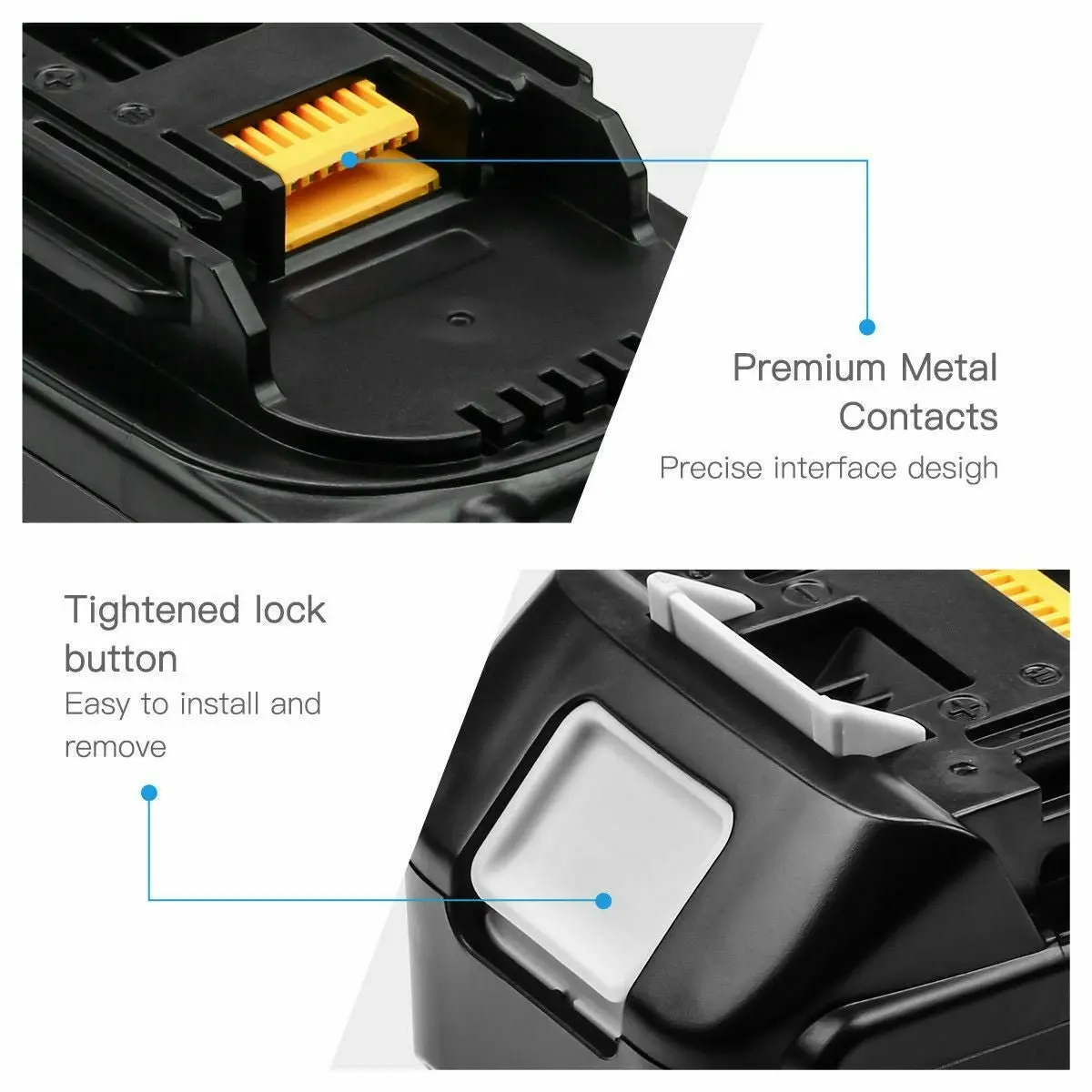 [2 Pack] 9ah 18V Makita Battery Replacement | 9000mAh Li-ion Battery