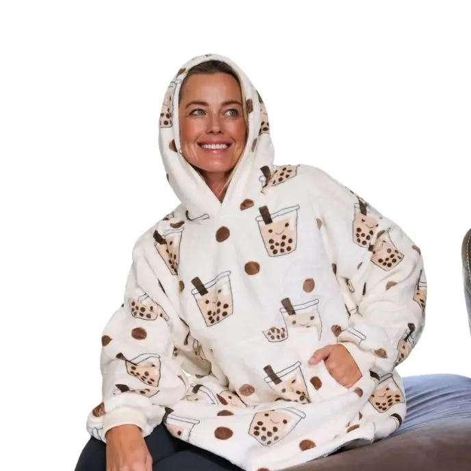 Hotto Premium Oversized Cuddle Hoodie Bubble Tea