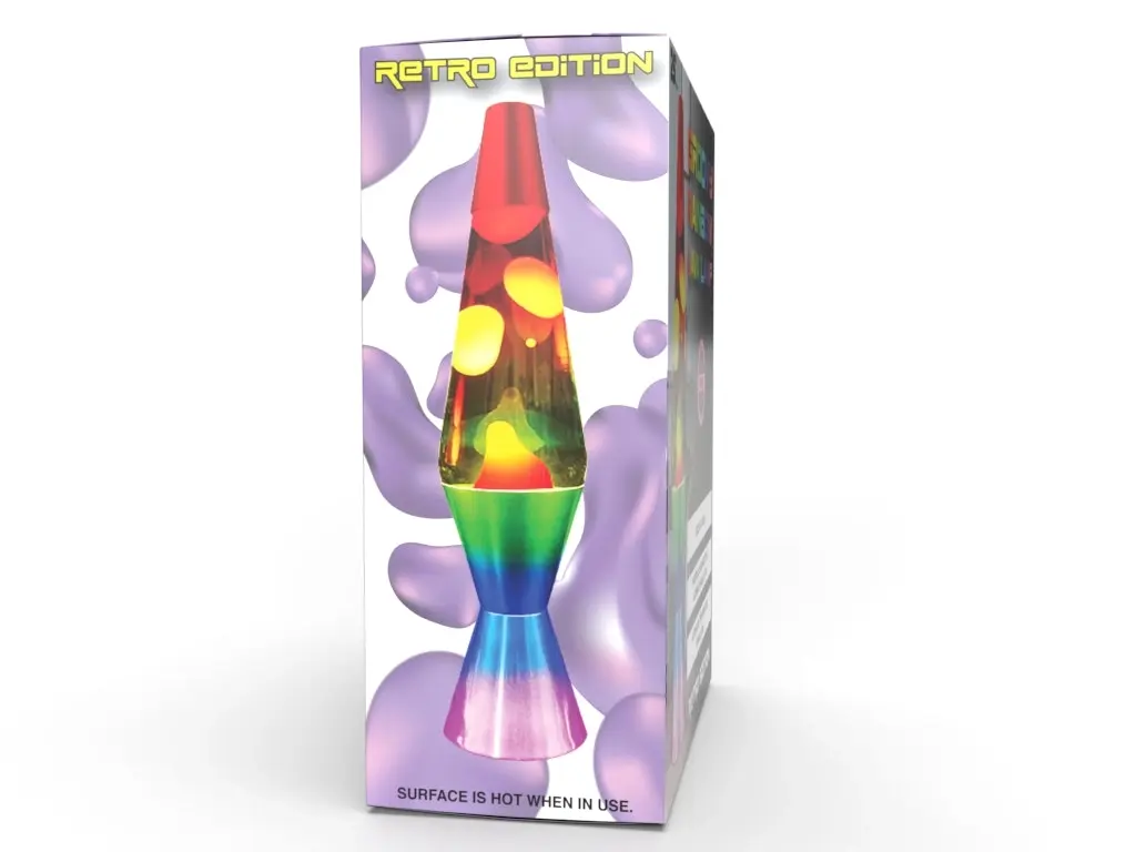 25th Hour Retro Rainbow Lava Lamp