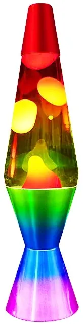 25th Hour Retro Rainbow Lava Lamp