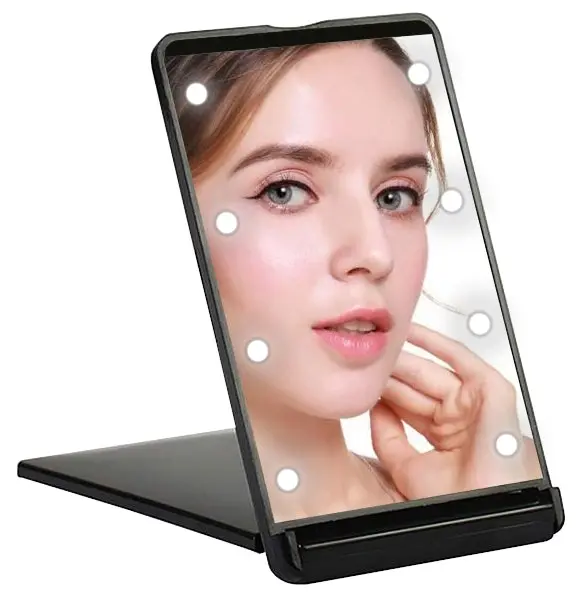 Impressions Compact Beauty Mirror with 8 LED Lights