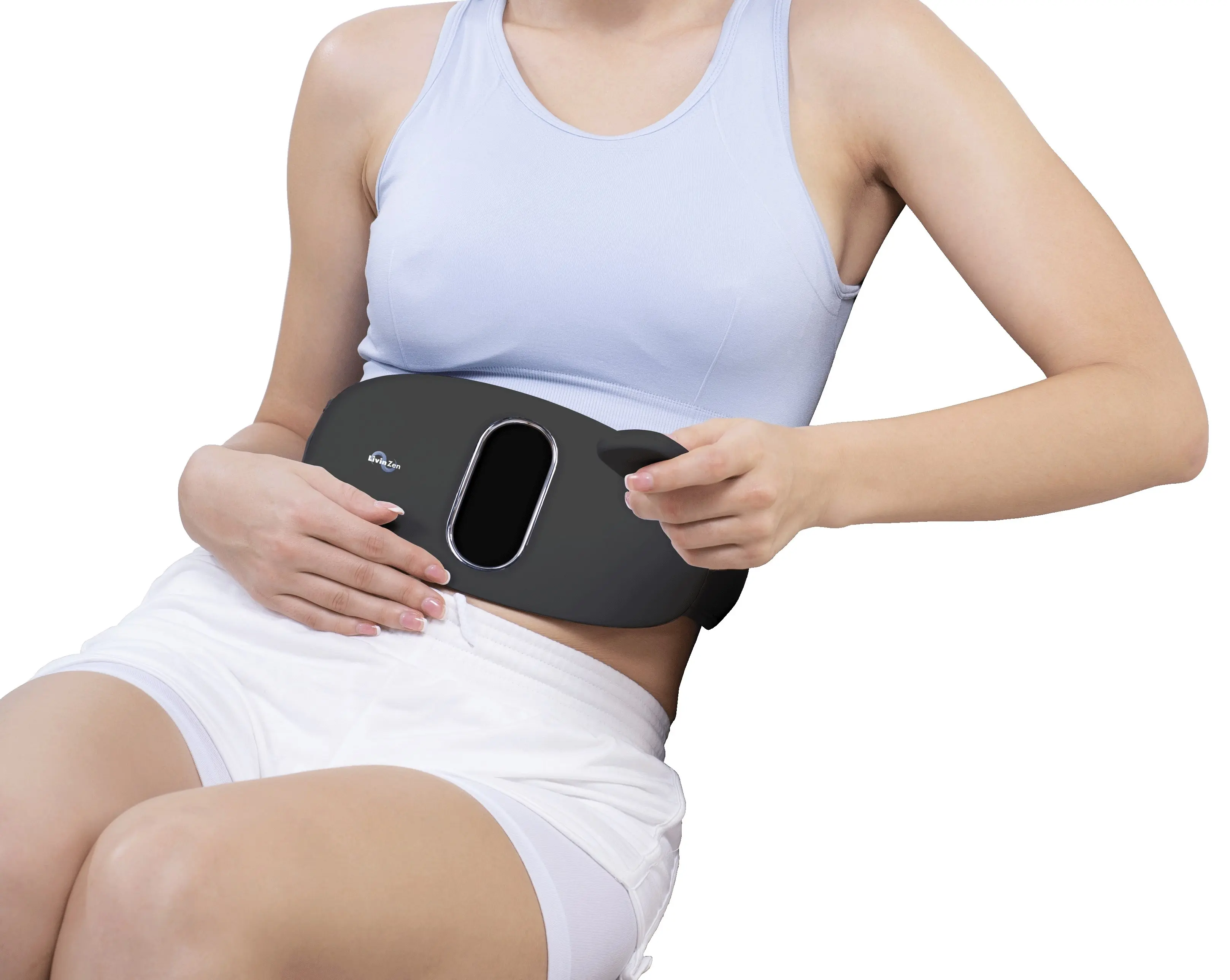 LivinZen EMS Pulse Back Massager With 16 EMS intensity levels & 3 heat levels