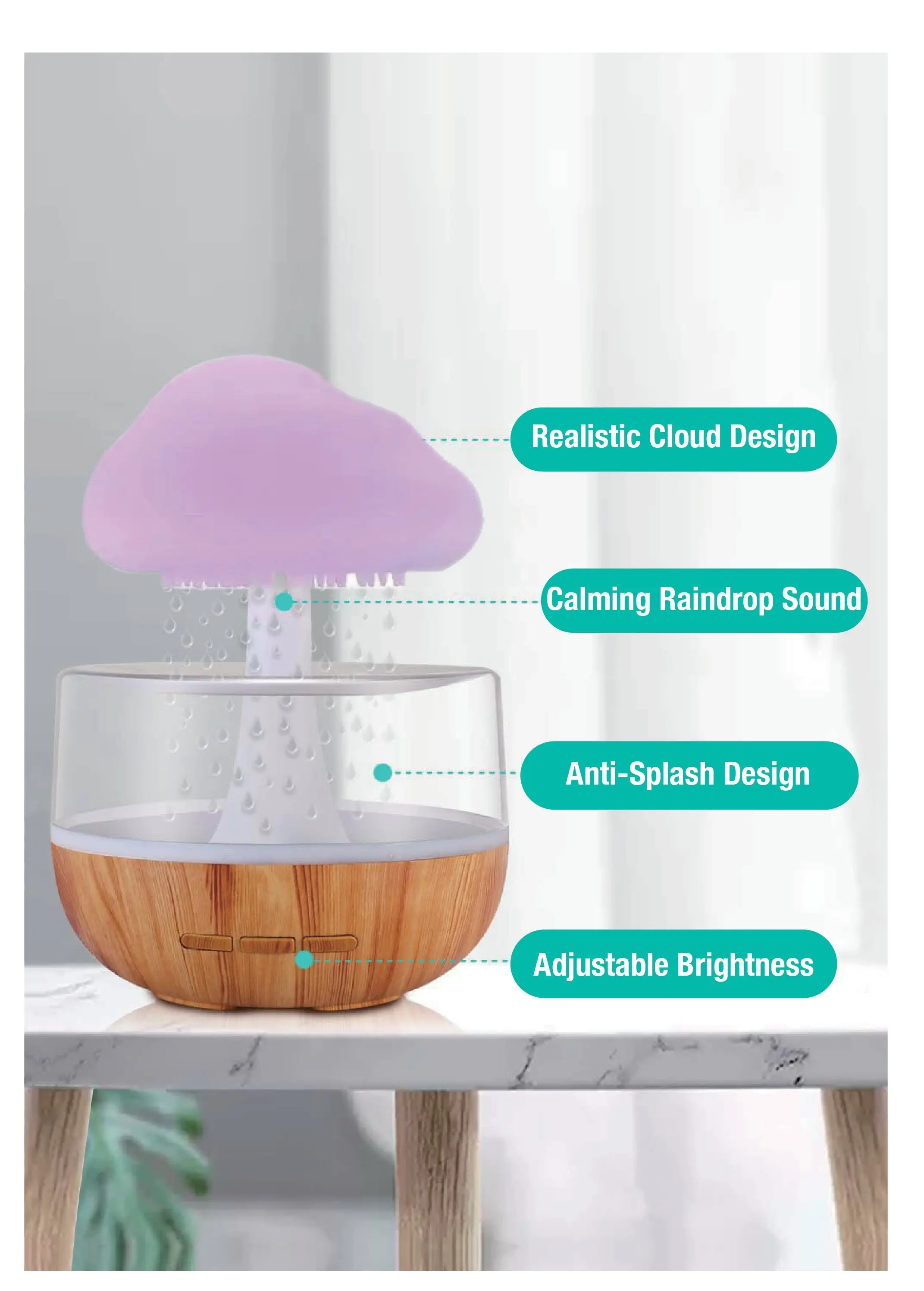 LivinZen Rain Cloud Humidifier