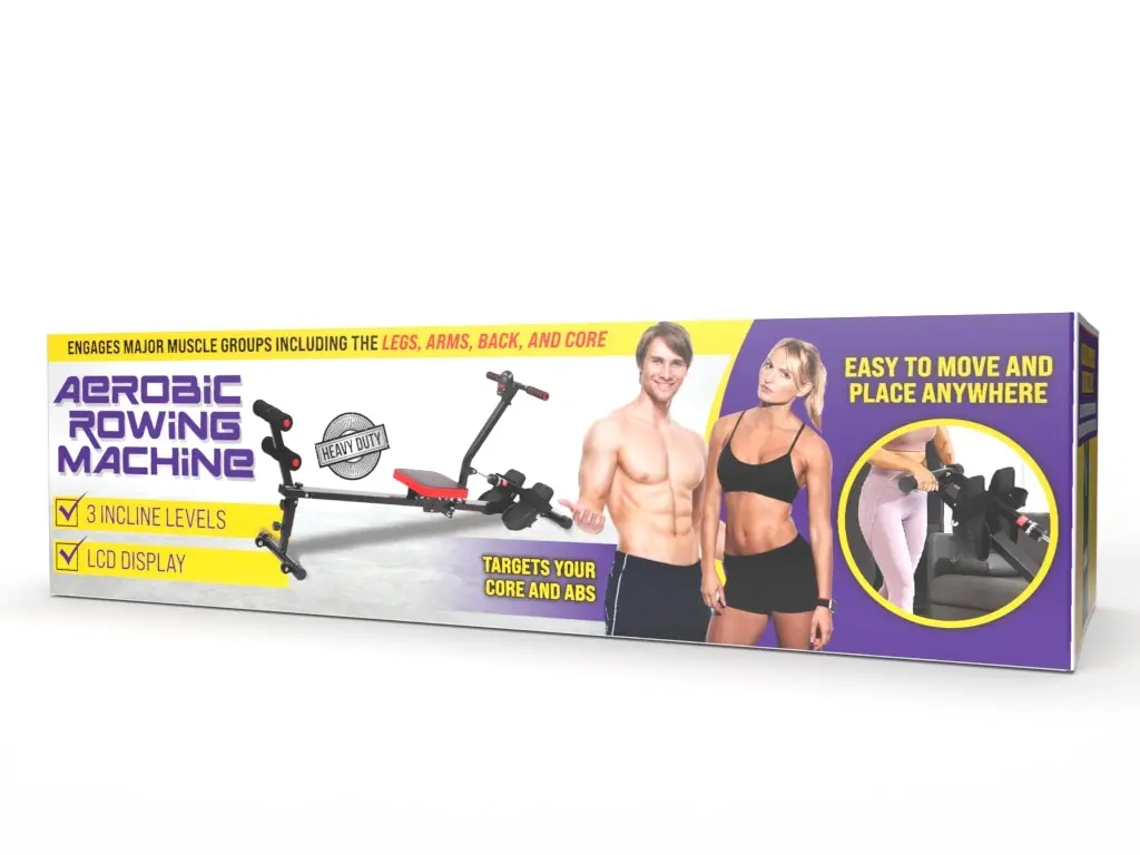 Ativo Compact Aerobic Rowing Machine for Total Body Workout