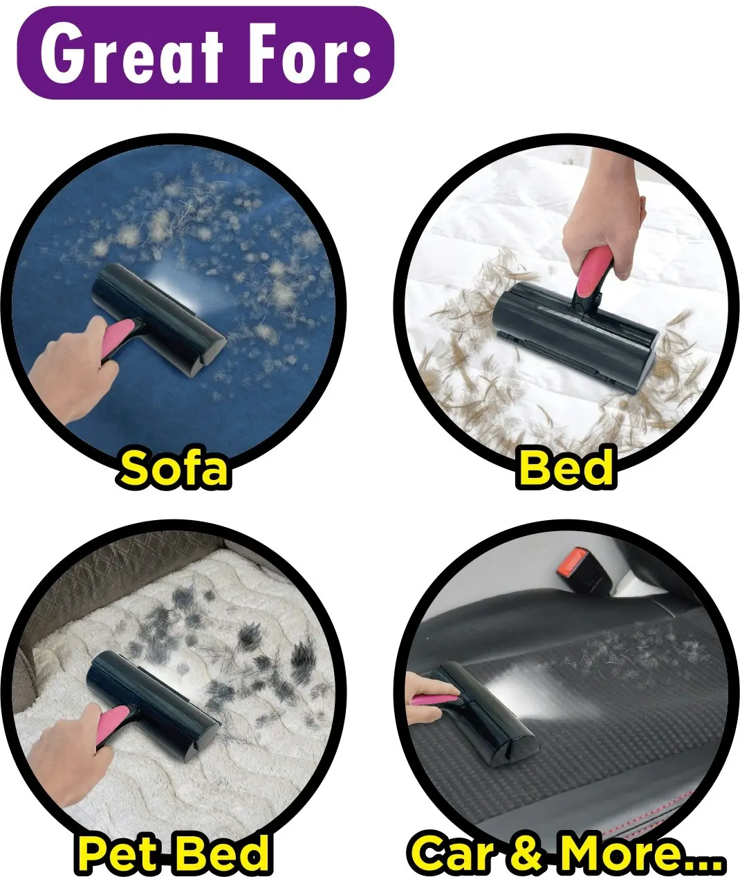 Cushy Pets Fur Sonic Pet Hair / Lint / Fur Remover