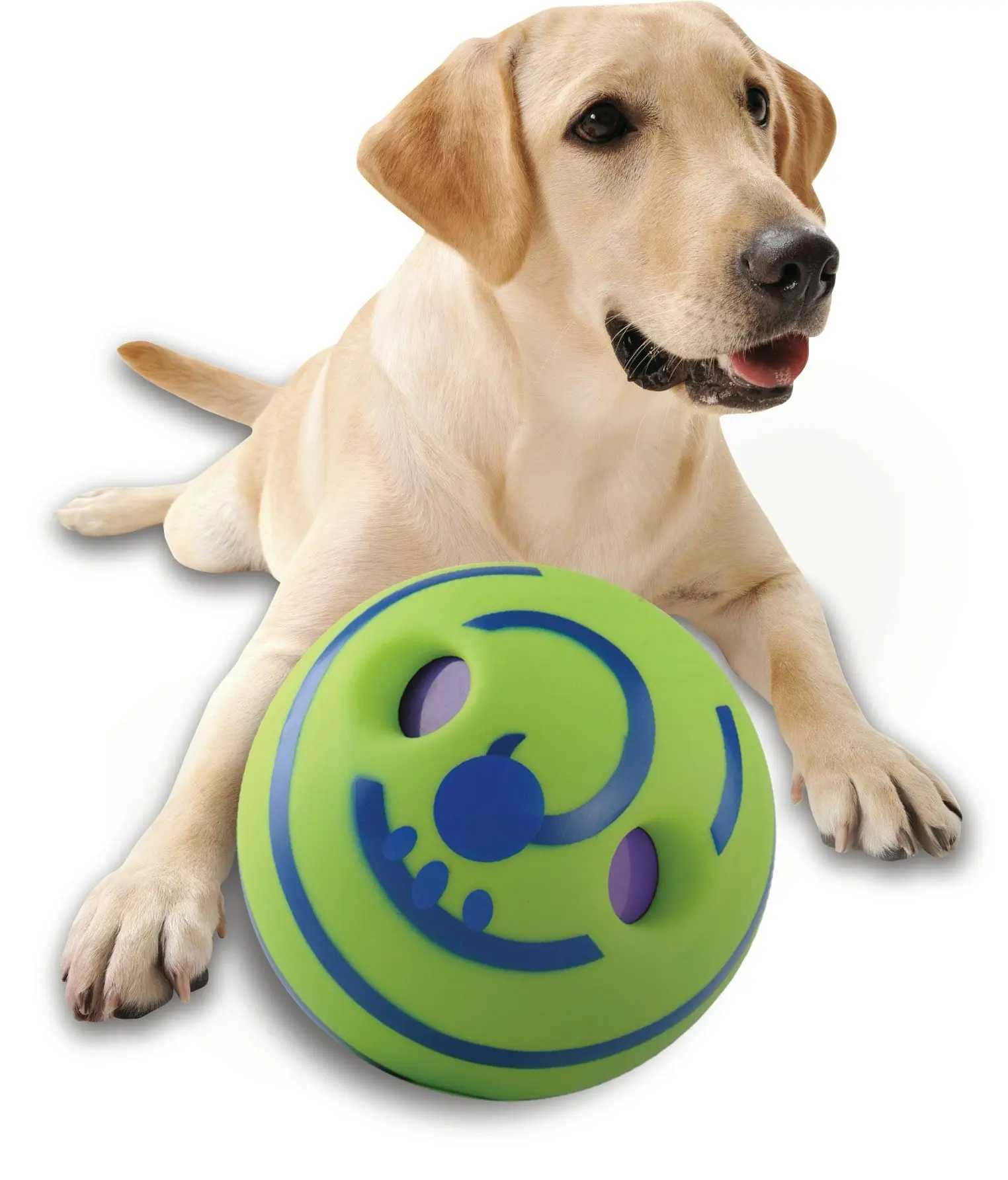 Cushy Pets 15cm Outdoor/Indoor Vinyl Giggle Sound Dog/Pet Toy Playing Ball Green