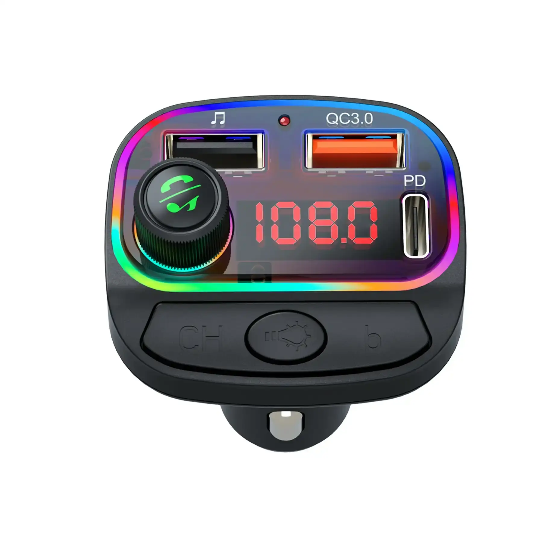 Gadget Innovations Wireless FM Transmitter, Charger & MP3 Player w USB Bluetooth