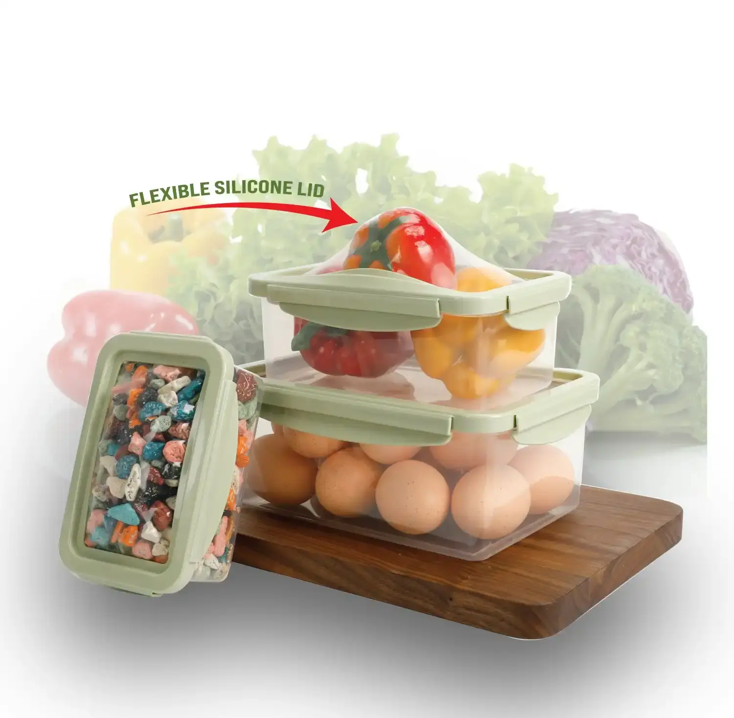 Innobella Stretch Fresh 3 Piece Container Set