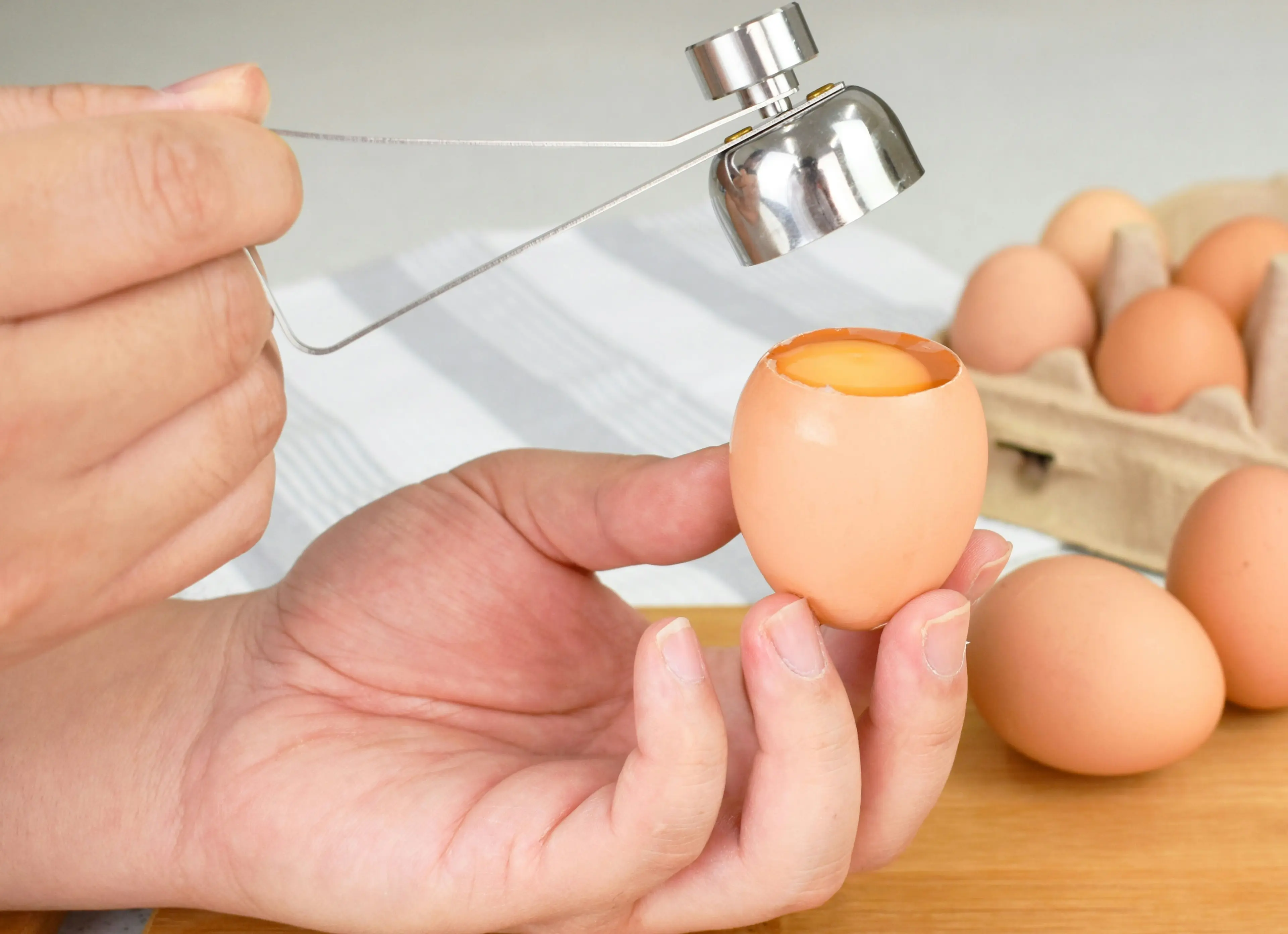 Innobella Egg Cracker Tool - Stainless Steel