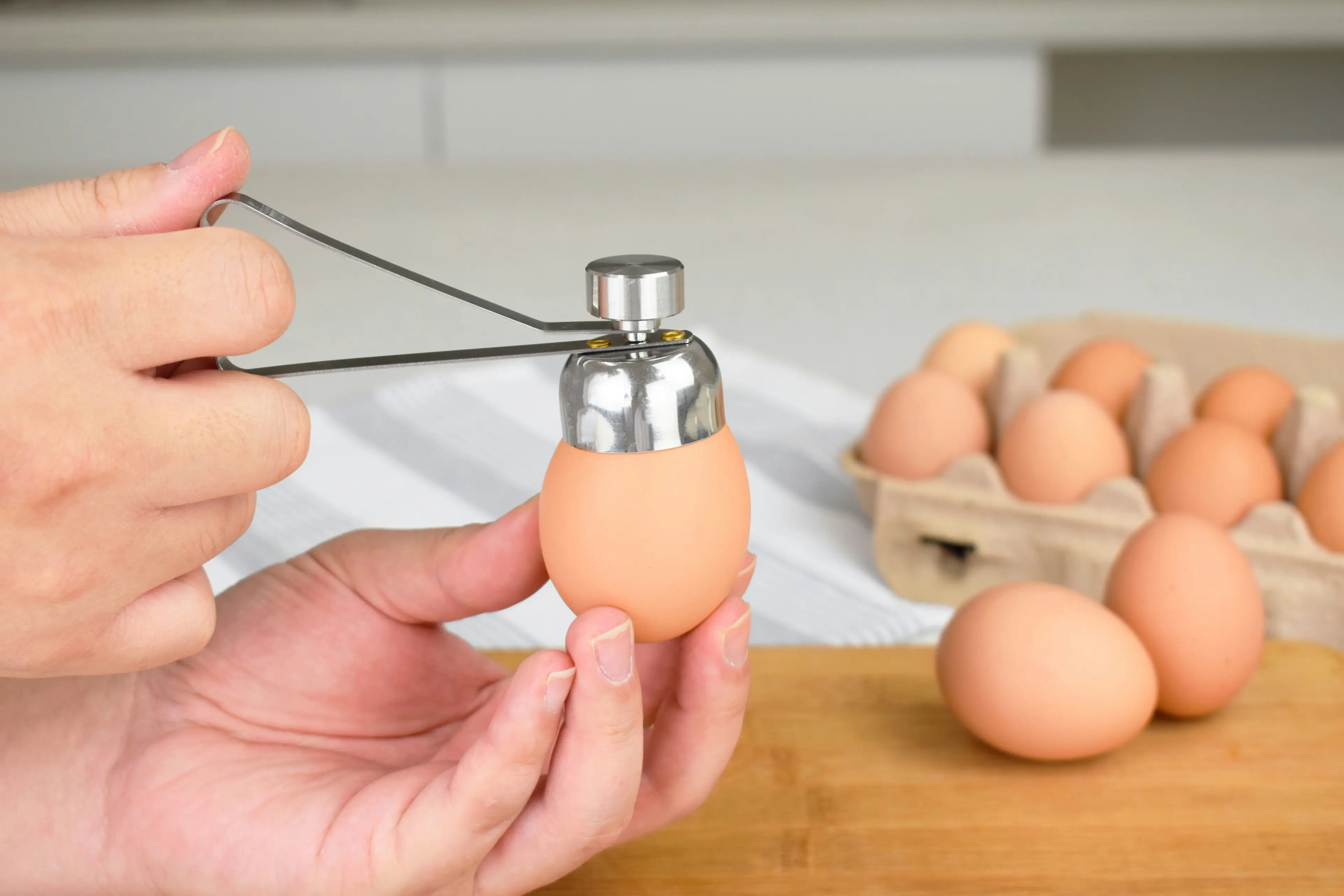 Innobella Egg Cracker Tool - Stainless Steel