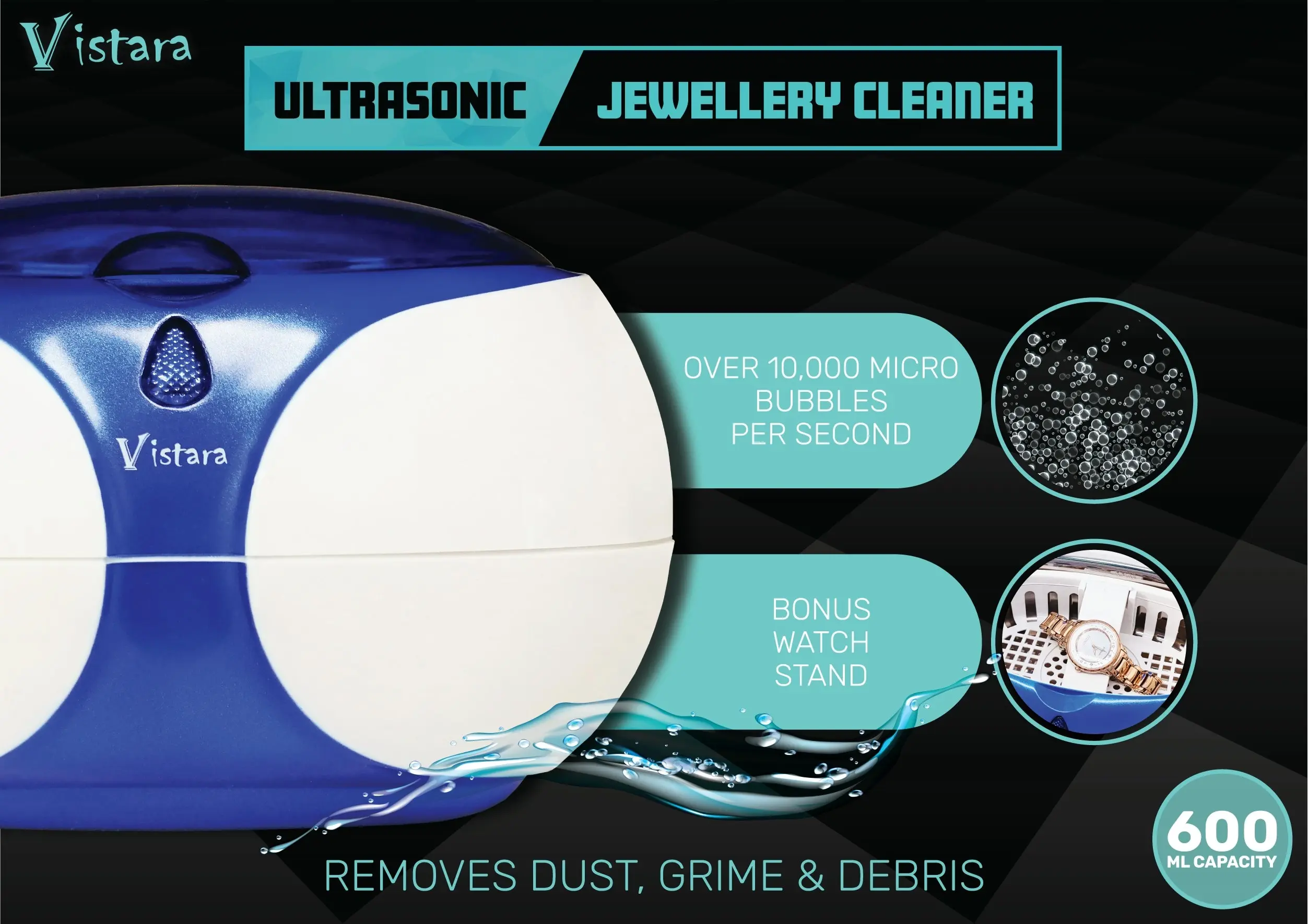 Vistara Ultrasonic Jewellery Cleaner