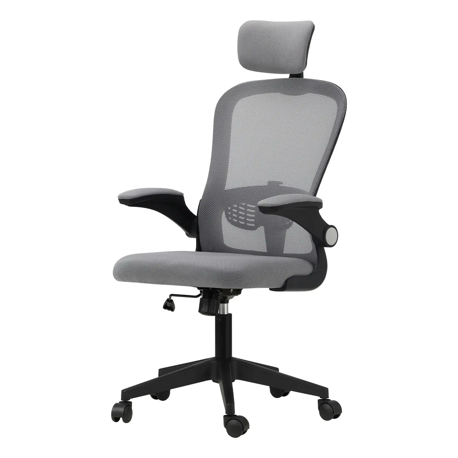 Oikiture Mesh Office Chair Executive Gaming Seat Racing Computer BLACK&GREY