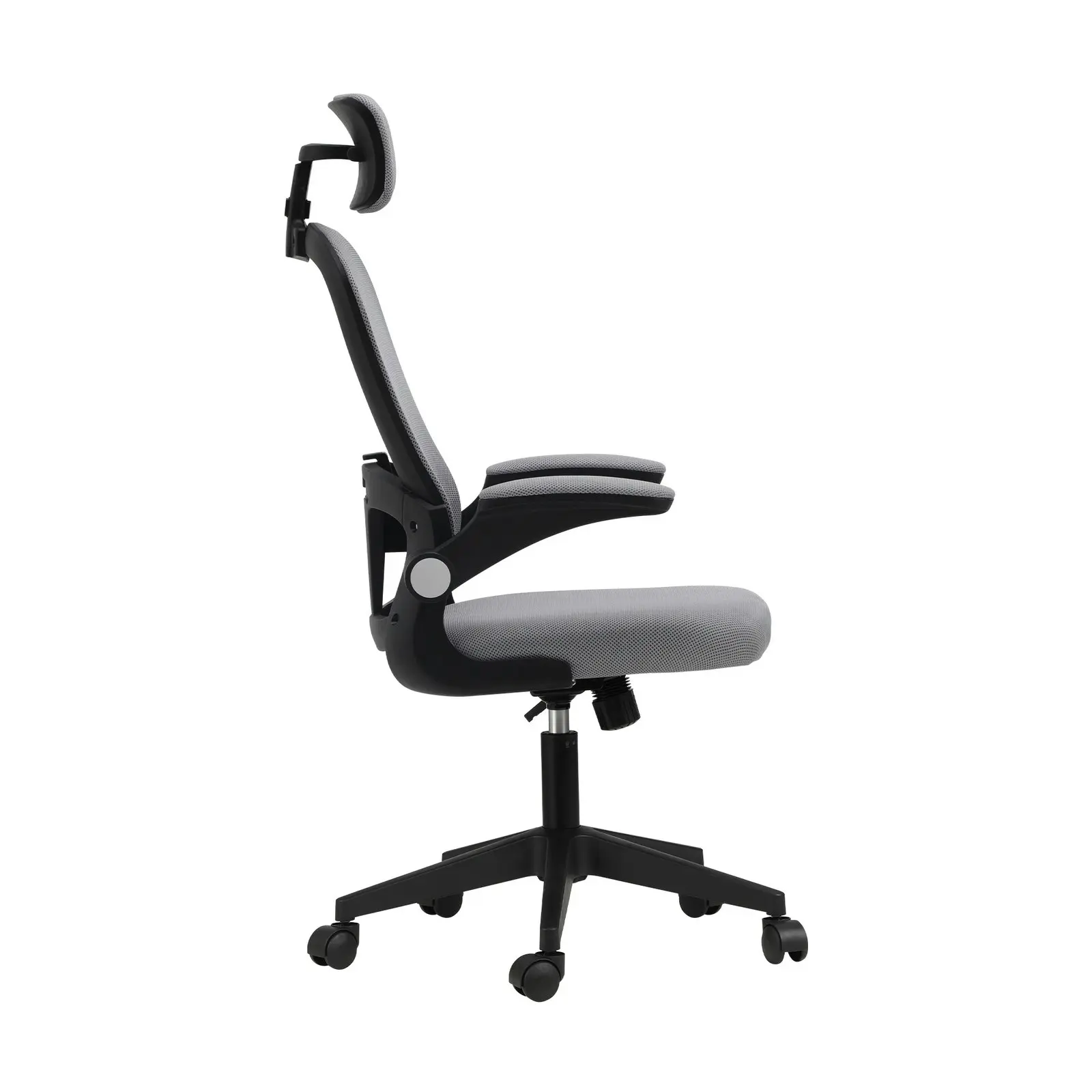 Oikiture Mesh Office Chair Executive Gaming Seat Racing Computer BLACK&GREY