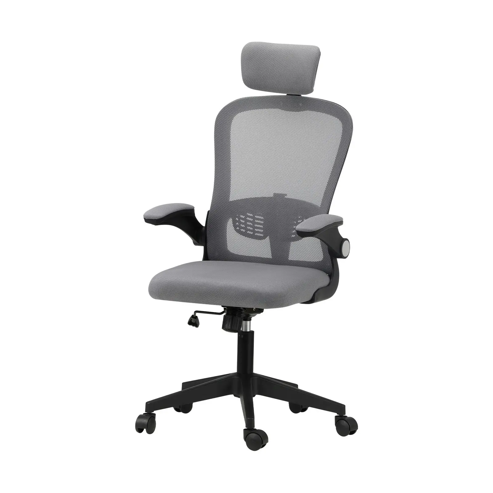 Oikiture Mesh Office Chair Executive Gaming Seat Racing Computer BLACK&GREY