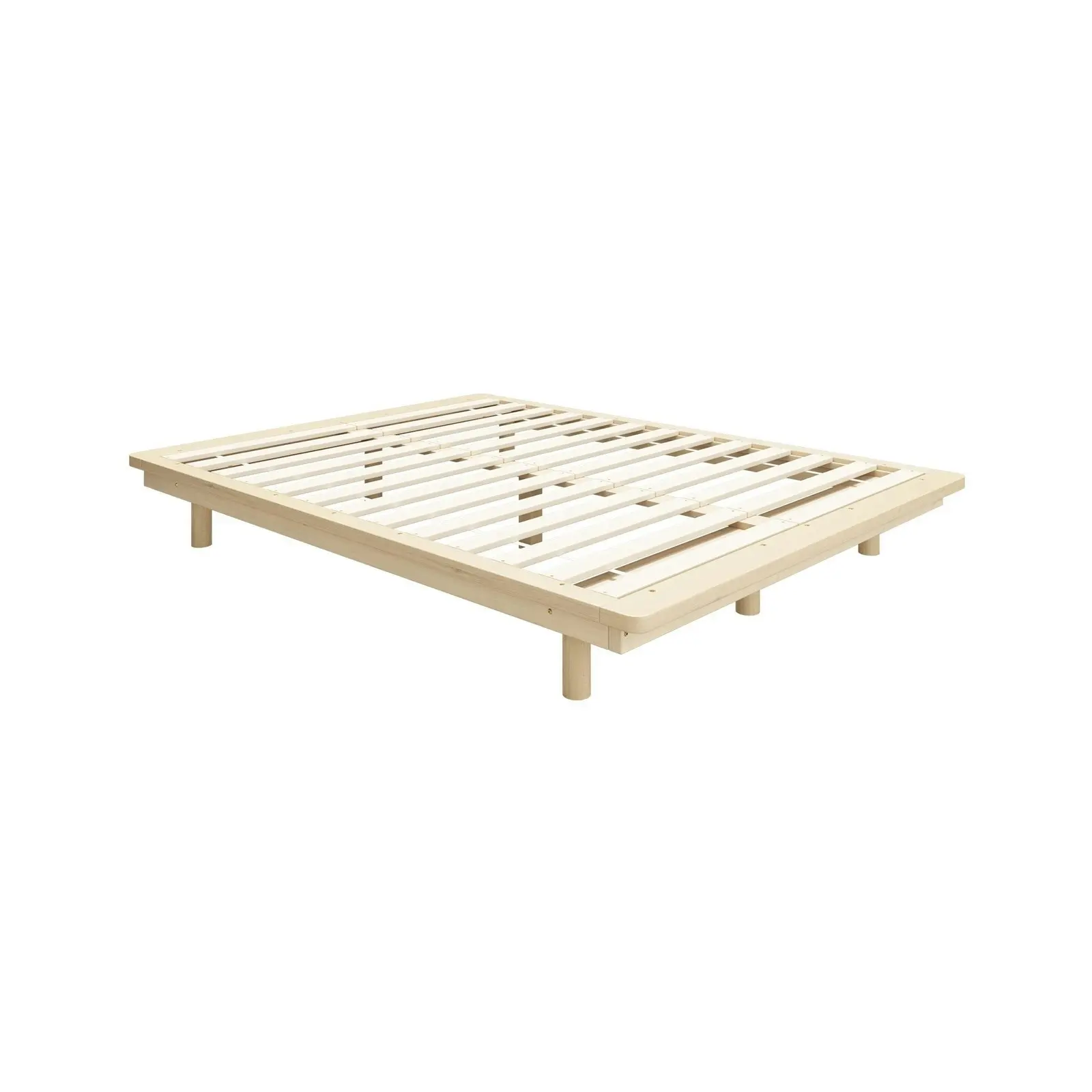 Oikiture Bed Frame Queen Size Wooden Bed Base Floating