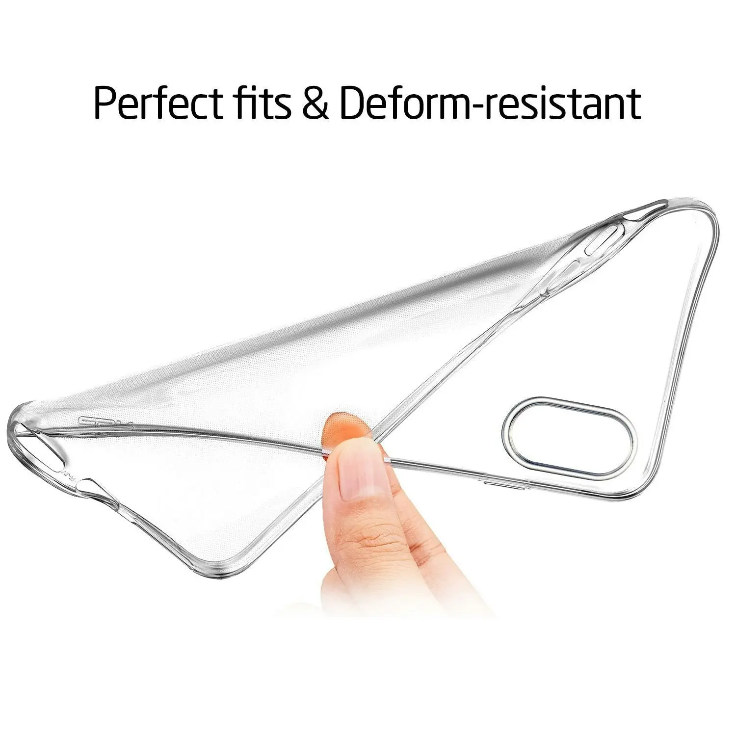 MEZON Crystal Clear Case for Apple iPhone XS (5.8") Ultra Slim Premium TPU Gel – Wireless Charging Compatible