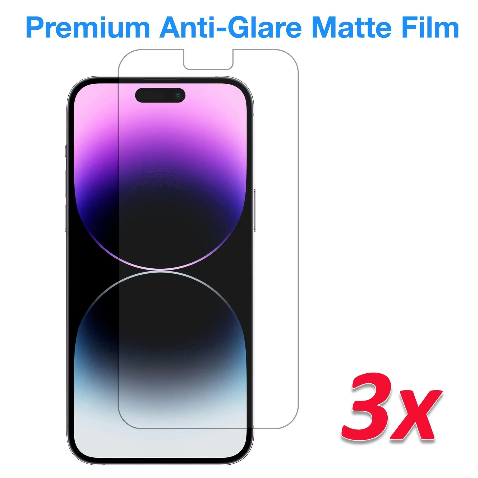 [3 Pack] MEZON Anti-Glare Matte Film for iPhone 14 Pro Max (6.7") Premium Case Friendly Screen Protector