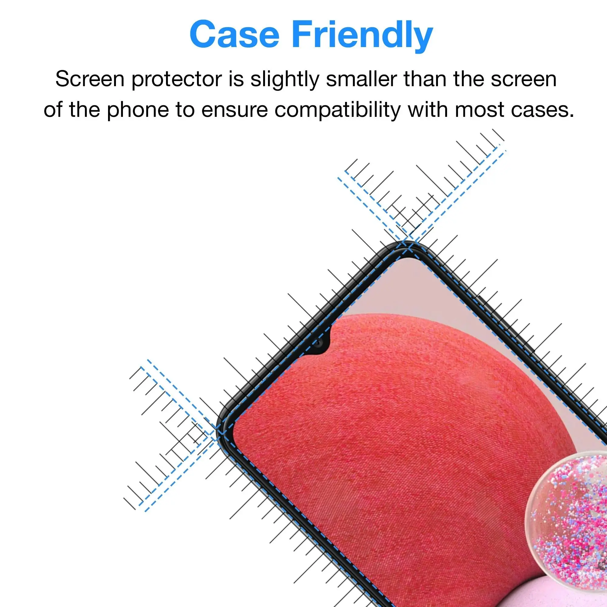 [3 Pack] MEZON Samsung Galaxy A13 Anti-Glare Matte Screen Protector Case Friendly Film (Galaxy A13, Matte)