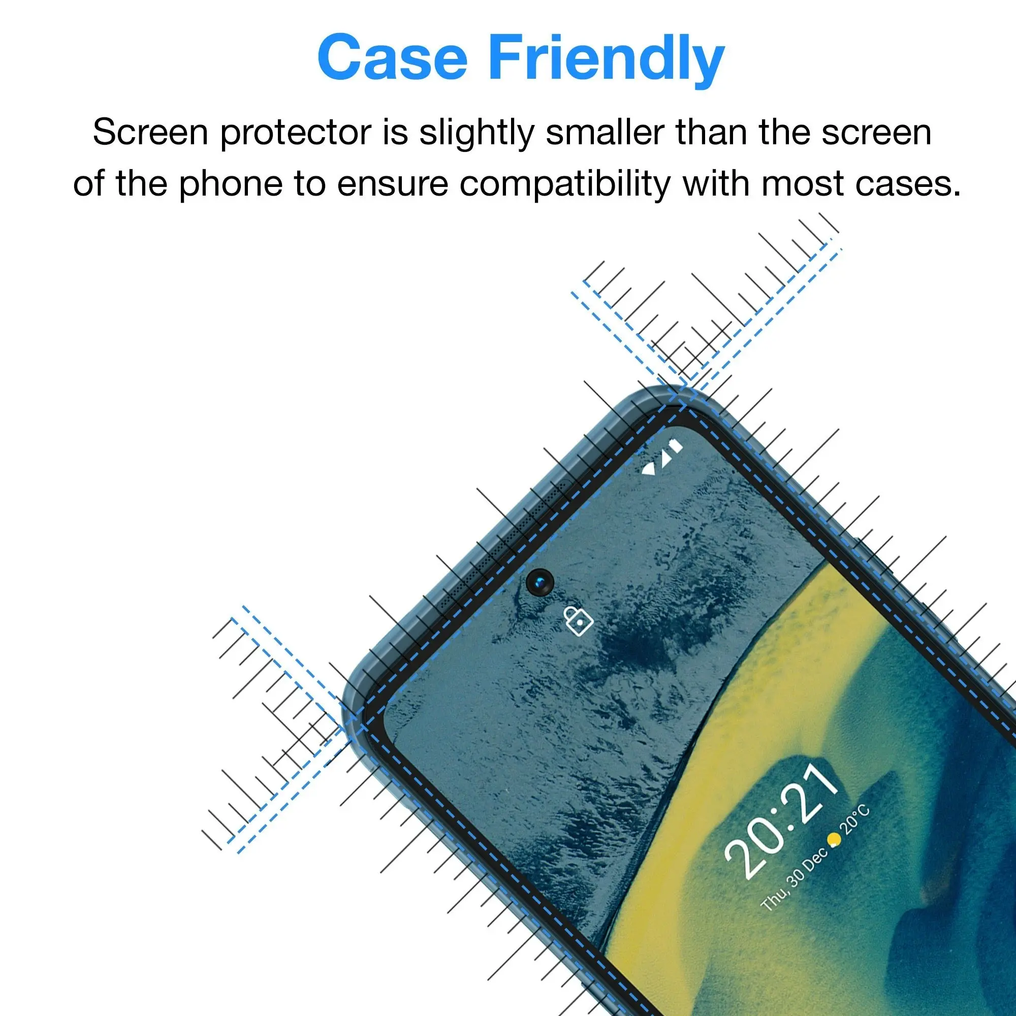 [3 Pack] MEZON Nokia XR20 Anti-Glare Matte Screen Protector Case Friendly Film (Nokia XR20, Matte)