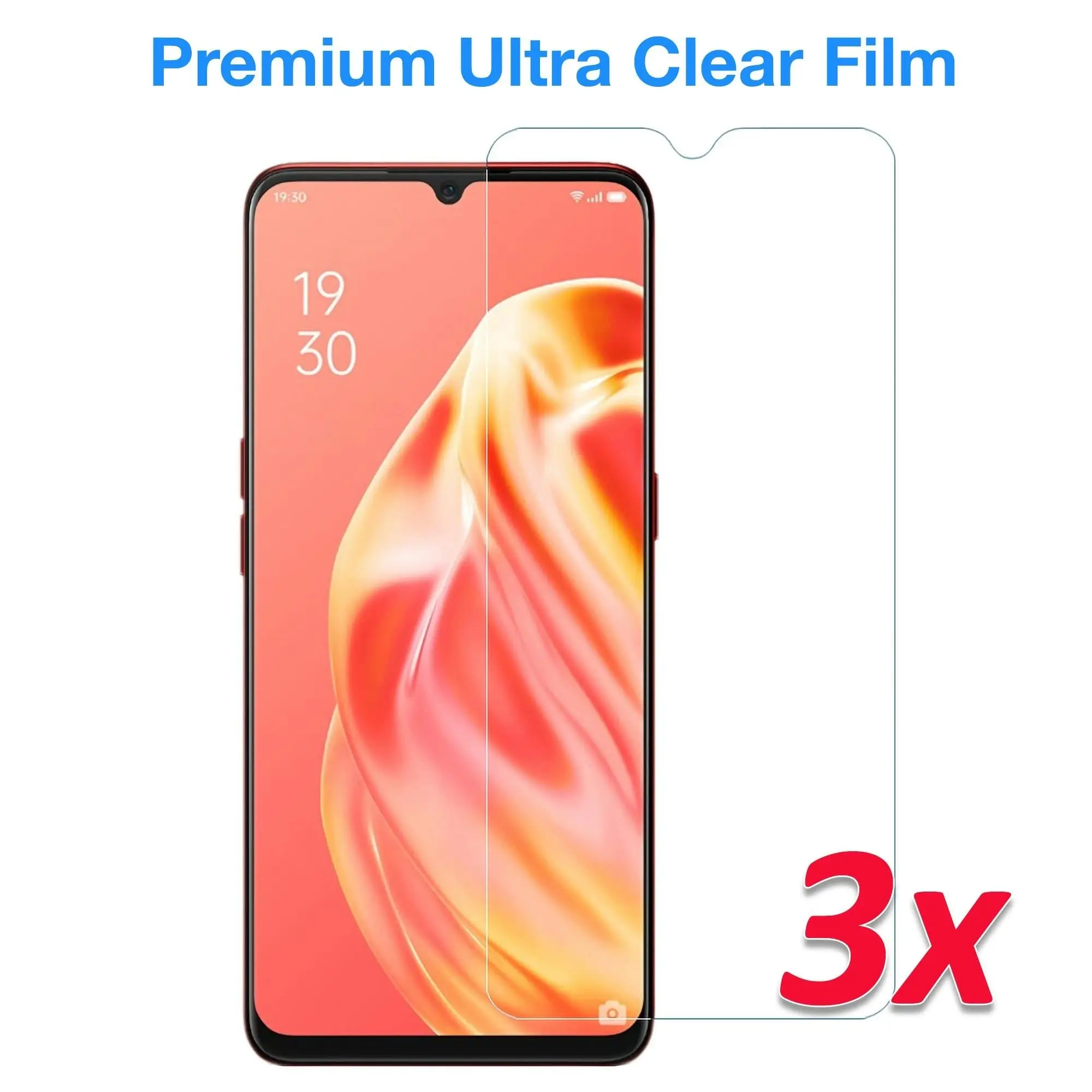 [3 Pack] MEZON Vivo Y33s Ultra Clear Screen Protector Case Friendly Film (Vivo Y33s, Clear)